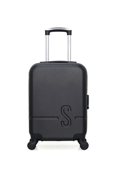 valise sinéquanone sinequanone - valise cabine abs tanit-e 4 roues 50 cm - noir