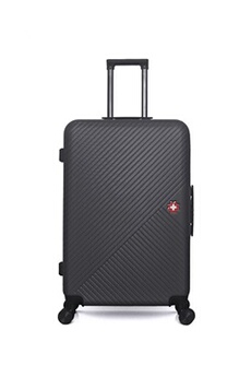 valise swiss kopper - valise grand format abs spiez 4 roues 75 cm - noir