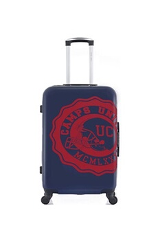 valise camps united - valise weekend abs/pc stanford 4 roues 65 cm - rouge imprime