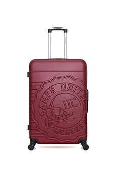 valise camps united - valise grand format abs cambridge 4 roues 75 cm - bordeaux