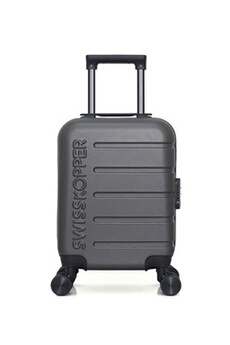 valise swiss kopper - valise cabine xs aigle 4 roues 46 cm - gris fonce