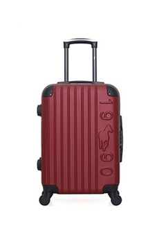 valise gentleman farmer - valise cabine abs porter 4 roues 55 cm - bordeaux