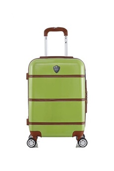 valise gentleman farmer - valise cabine abs walter 4 roues 55 cm - vert