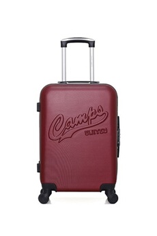 valise camps united - valise cabine abs columbia 4 roues 55 cm - bordeaux