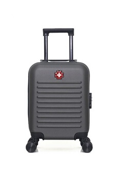 valise swiss kopper - valise cabine xs wil 4 roues 46 cm - gris fonce