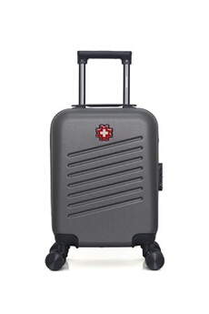 valise swiss kopper - valise cabine xs zurich 4 roues 46 cm - gris fonce