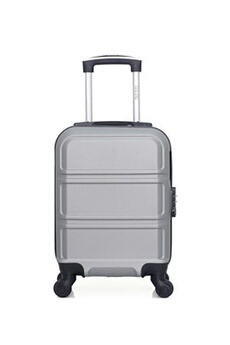 valise hero - valise cabine xxs abs utah 46 cm 4 roues - gris