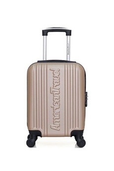 valise american travel - valise cabine xxs abs springfield 4 roues 46 cm - beige