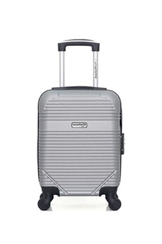 valise american travel - valise cabine xxs abs memphis 4 roues 46 cm - gris