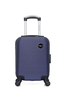 valise blue star bluestar - valise cabine xxs abs london 4 roues 46 cm - marine