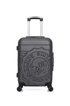 valise camps united - valise cabine abs cambridge 4 roues 55 cm - gris fonce