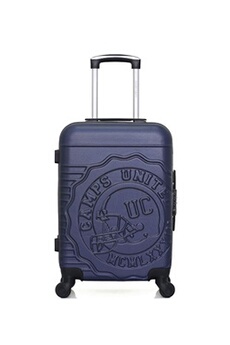 valise camps united - valise cabine abs cambridge 4 roues 55 cm - marine
