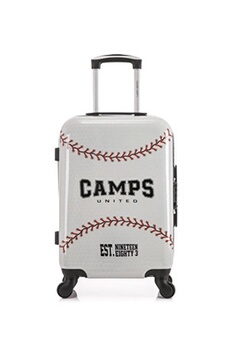 valise camps united - valise cabine abs/pc chicago 4 roues 55 cm - imprime