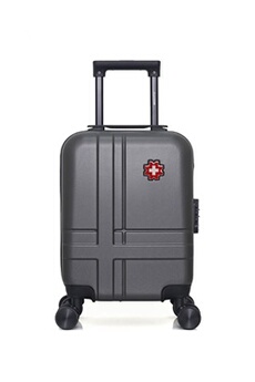 valise swiss kopper - valise cabine xs uster 4 roues 46 cm - gris fonce