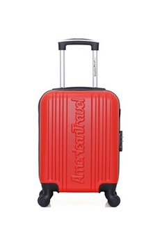 valise american travel - valise cabine xxs abs springfield 4 roues 46 cm - rouge