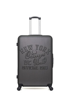 valise camps united - valise grand format abs brown 4 roues 75 cm - gris fonce