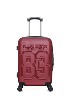 valise camps united - valise cabine abs berkeley 4 roues 55 cm - bordeaux