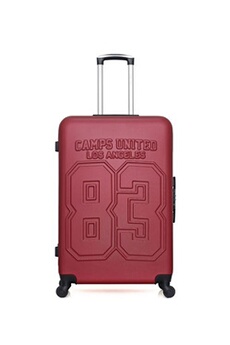 valise camps united - valise grand format abs berkeley 4 roues 75 cm - bordeaux