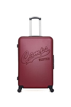 valise camps united - valise grand format abs columbia 4 roues 75 cm - bordeaux
