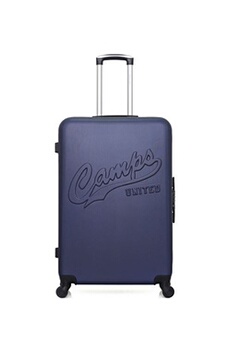 valise camps united - valise grand format abs columbia 4 roues 75 cm - marine