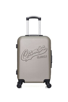 valise camps united - valise cabine abs columbia 4 roues 55 cm - beige