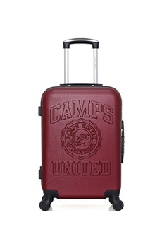 valise camps united - valise cabine abs yale 4 roues 55 cm - bordeaux