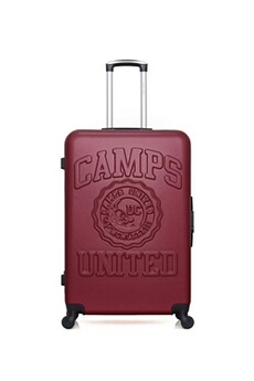 valise camps united - valise grand format abs yale 4 roues 75 cm - bordeaux