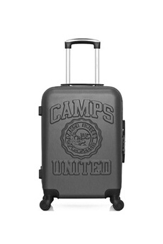 valise camps united - valise cabine abs yale 4 roues 55 cm - gris fonce