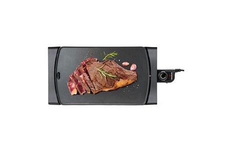 Plancha Taurus Steakmax 2600 de 2600w avec plaque de 49x27cm et 3 couches antiadhésives pour cuisine 100% uniforme