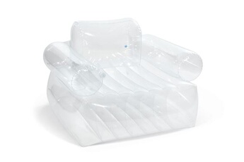 bouée et matelas gonflable intex fauteuil gonflable avec accoudoirs transparent -