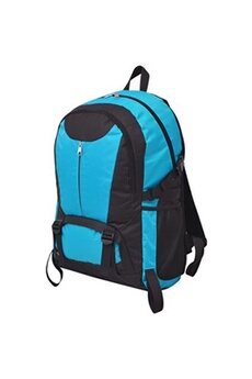 sac de voyage vidaxl sac à dos de randonnée 40 l noir et bleu
