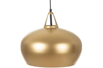 lustre ixia lustre en aluminium doré - hauteur 22 cm