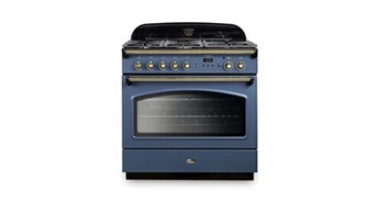 FALCON Piano de cuisson 90 cm CLASSIC FX Mixte maxi four Roche laiton CLAS90FXDFSBB EU - vue 2