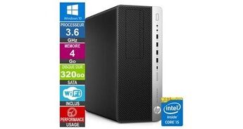 Pc elitedesk 800 g3 twr i5-6500 3. 60ghz 4go/320go wifi w10