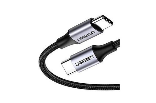 Cables USB Ugreen câble usb c vers usb c pd charge rapide 60w câble usb  type c nylon tressé compatible avec macbook pro ipad air 4 2020 galaxy s21  ultra s20 note