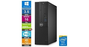 Pc 3050 sff i5-7400 3. 50ghz 16go/480go ssd wifi w10