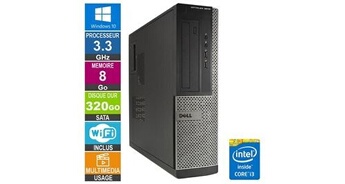Pc optiplex 3010 dt i3-3220 3. 30ghz 8go/320go wifi w10