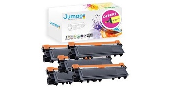 5 toners cartouches type tn2320 pour brother hl-l2340dw, noir 2600 pages