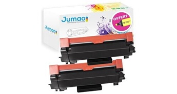 2 toners compatibles pour brother hl-l2310d l2350dw l2357dw, type noir