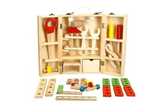 outils en bois jouets boîte à outils enfants jouet éducatif bricolage jouet outil de construction