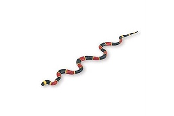 figurine de collection generique safari animal de jeu serpent corail 58,5 cm rouge/vert/jaune