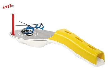 figurine de collection siku la plate-forme d'atterrissage d'hélicoptère du monde (5506)