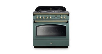 FALCON Piano de cuisson 90 cm CLASSIC FX Mixte maxi four Minéral laiton CLAS90FXDFMGB EU - vue 2