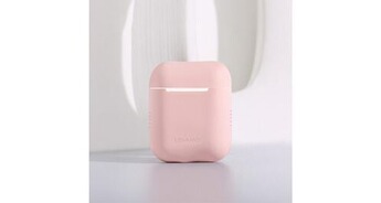 Accessoire pour téléphone mobile GENERIQUE Coque en silicone protection ultra-mince rose pour votre apple airpods (2016)/(2019)