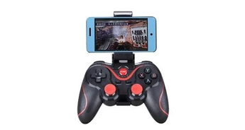 Console Nintendo Switch GENERIQUE Contrôleur de manette de jeu sans fil bluetooth pour pc tablette android box tv avec support manette console