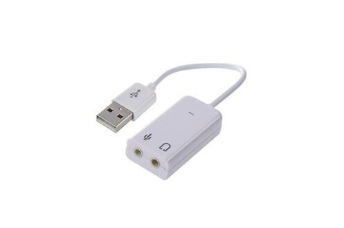 Câble et Connectique GENERIQUE Vshop® carte son externe usb vers 3,5mm jack  adaptateur audio usb pour ps4, mac, mac mini, pc fixe, pc portable,  rasperry pi etc.