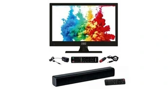 TV LED Antarion Pack tv led 16" 40cm télévision hd + barre de son compact bluetooth