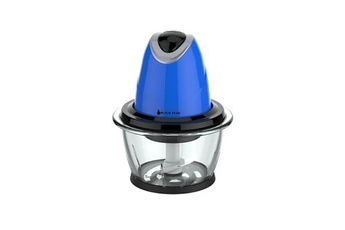 accessoire de découpe blackpear hachoir électrique bha 013 - bleu - 300w - bol en verre - capacité 1l