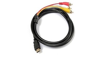 Vshop câble hdmi vers rca 1. 5 m hdmi vers 3rca vidéo audio av component câble adaptateur convertisseur pour hdtv dvd de pc
