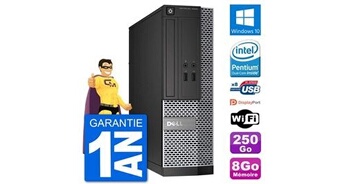 Pc optiplex 3020 sff g3220 ram 8go disque dur 250go windows 10 wifi